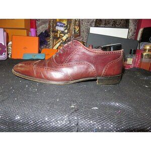 Christian Dior Monsieur Brown Italian Leather Brogue Oxfords VINTAGE size 9.5